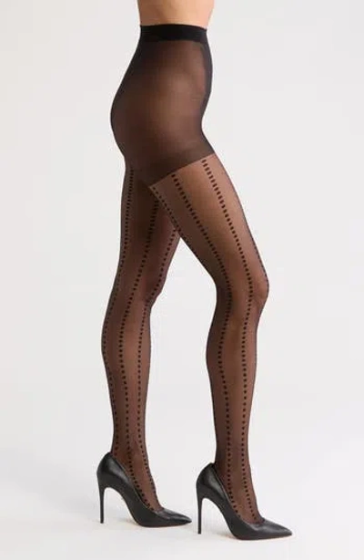 Nordstrom Dot Stripe Sheer Tights
