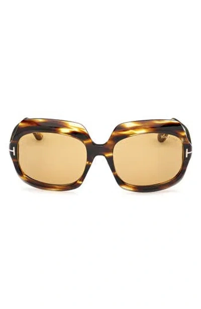 Tom Ford Ren 60mm Geometric Sunglasses