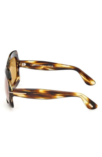 Tom Ford Ren 60mm Geometric Sunglasses