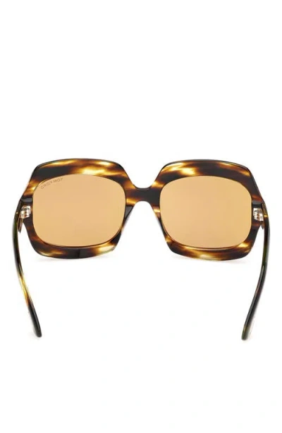 Tom Ford Ren 60mm Geometric Sunglasses