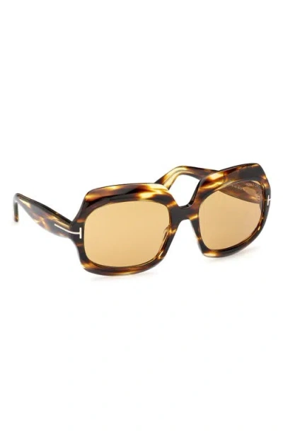 Tom Ford Ren 60mm Geometric Sunglasses