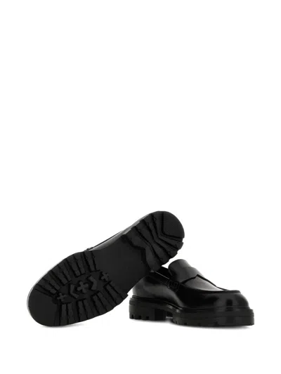 Hogan H673 Leather Loafers
