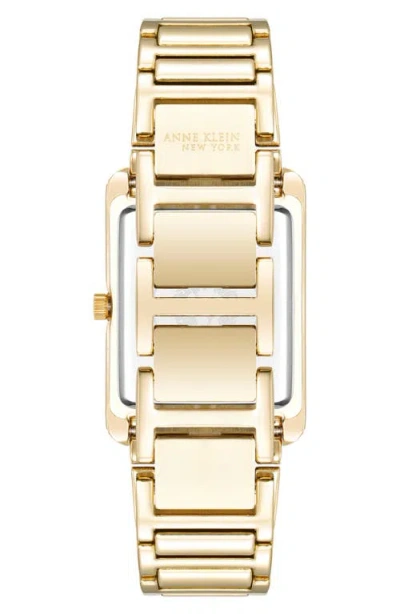 Anne Klein Three Hand Quartz Diamond Dial Bracelet Watch, 26mm X 37mm