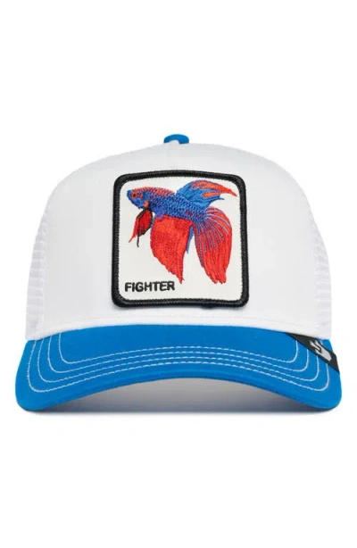 Goorin Bros . V2 Fighter Fish Patch Snapback Trucker Hat