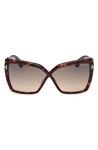 Tom Ford Fiore Acetate Butterfly Sunglasses