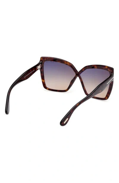 Tom Ford Fiore Acetate Butterfly Sunglasses