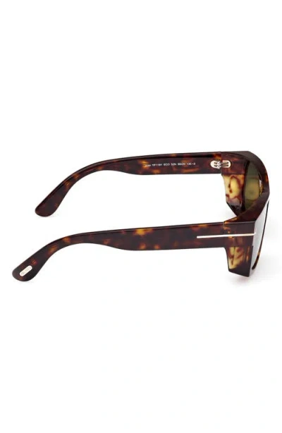 Tom Ford Juan 56mm Rectangular Sunglasses