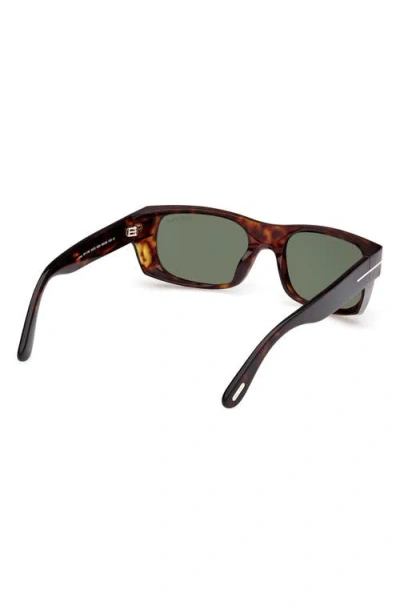 Tom Ford Juan 56mm Rectangular Sunglasses