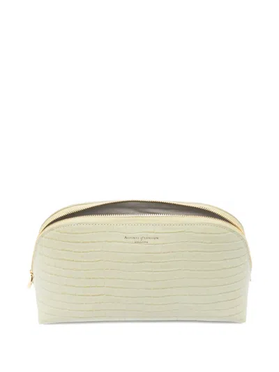 Aspinal Of London Leather Make-up Bag