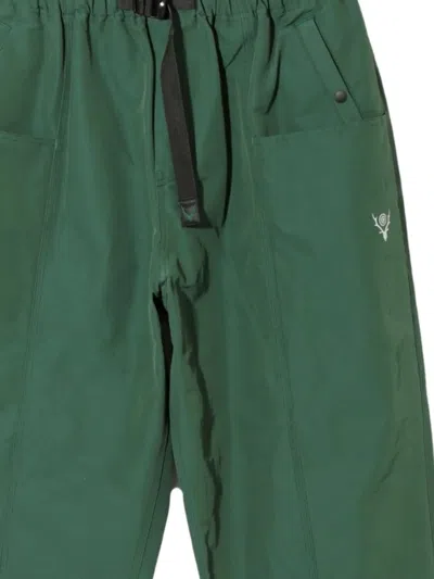 South2 West8 Belted Grosgrain Trousers In Green