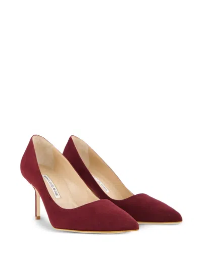 Manolo Blahnik 70mm Bb Pointed-toe Suede Pumps