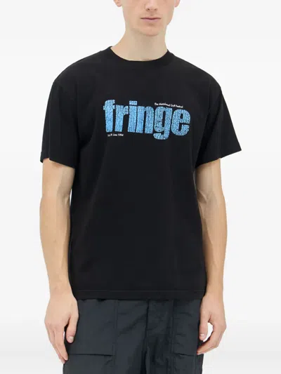 Metalwood Studio Fringe T-shirt In Black