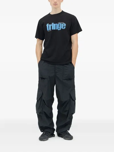 Metalwood Studio Fringe T-shirt In Black