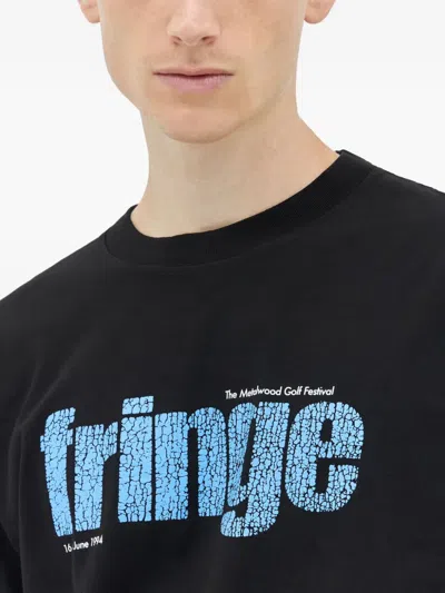 Metalwood Studio Fringe T-shirt In Black