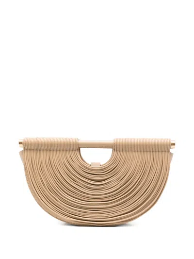 Cult Gaia Lou Pleated Half-moon Tote Bag