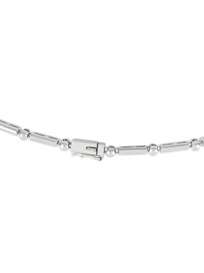 Pre-owned Lb Exclusive 18k White Gold Diamond Necklace In Silver