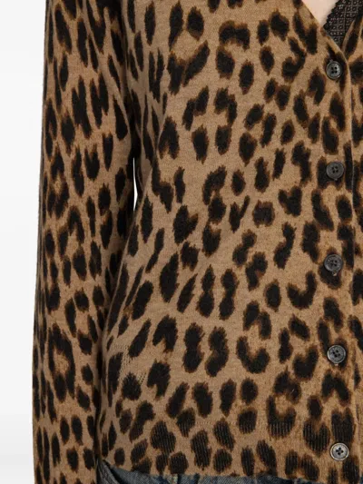 Zadig & Voltaire Manala Leopard-print Button Cardigan
