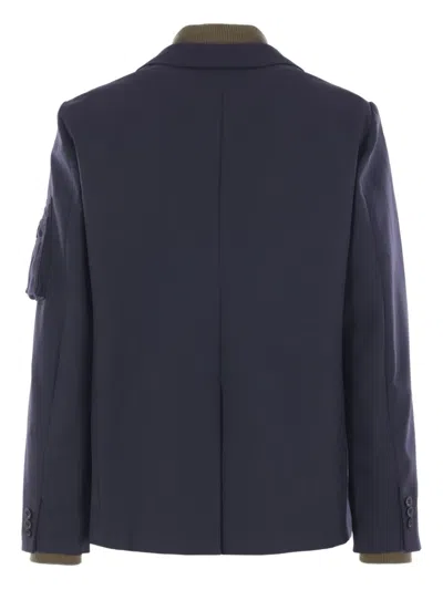 Sacai Zip-detail Button Jacket
