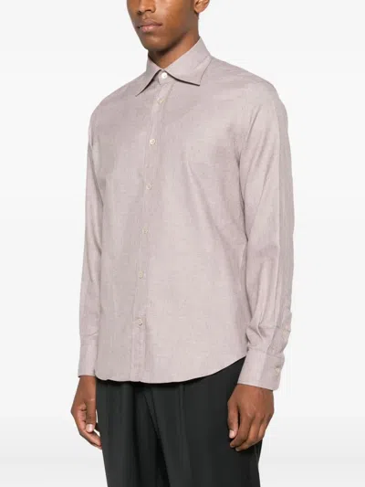 Eleventy Button-down Shirt In Pink
