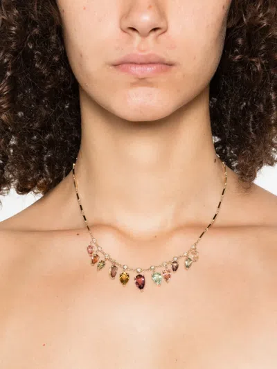 Jacquie Aiche 14k Yellow Gold Sophia Diamond Necklace In Multi