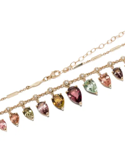 Jacquie Aiche 14k Yellow Gold Sophia Diamond Necklace In Multi