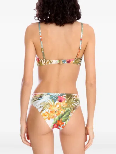 Lygia & Nanny Ester Floral-print Bandeau Bikini