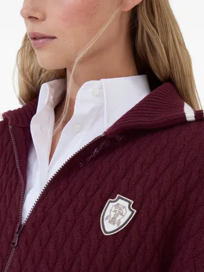 Brunello Cucinelli Cable-knit Zip-front Cardigan
