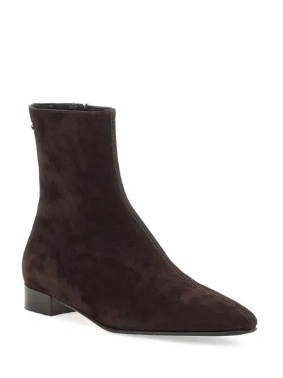 Carel Paris Aiglon Zip Suede Ankle Boots