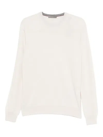 Corneliani Crew-neck Sweater In White