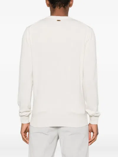 Corneliani Crew-neck Sweater In White