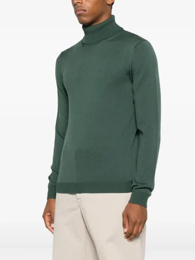 Roberto Collina Wool Sweaters In Green