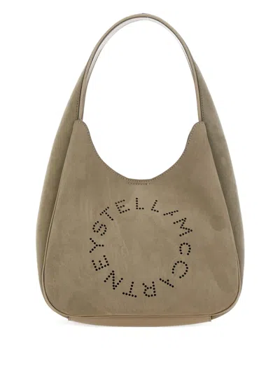 Stella Mccartney Logo Suede Tote Bag