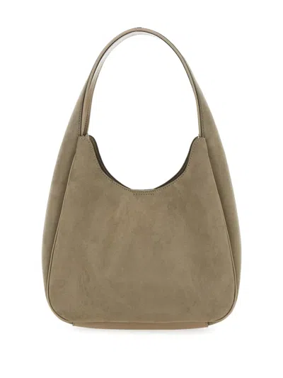 Stella Mccartney Logo Suede Tote Bag