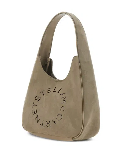 Stella Mccartney Logo Suede Tote Bag