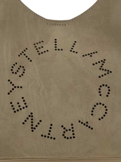Stella Mccartney Logo Suede Tote Bag