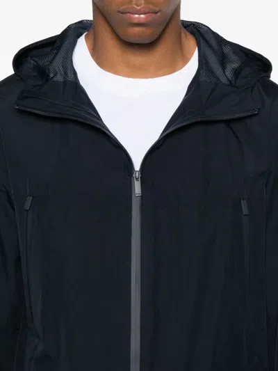 Hugo Boss Gore-tex Waterproof Windbreaker Jacket In Black