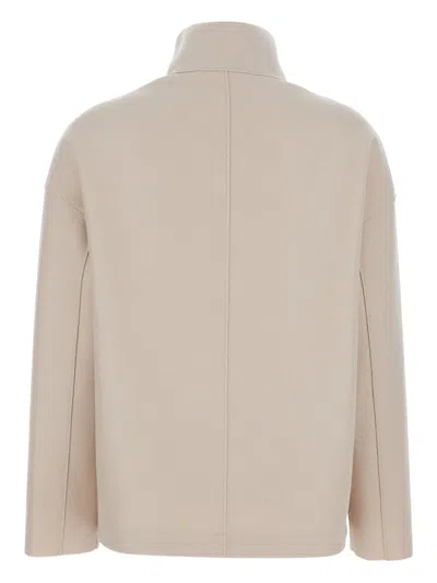 Harris Wharf London Double-breasted Jacket In Neutral