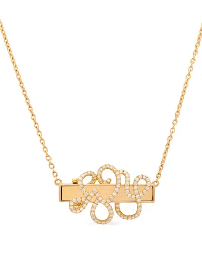 Auragraph 18k Yellow Gold Mood Diamond Necklace