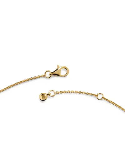 Monica Vinader Gold Odyssey Gemstone Chain Bracelet Aquamarine In Gold