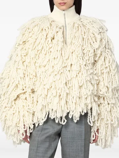Stella Mccartney Fringe-detail Zip-up Jacket