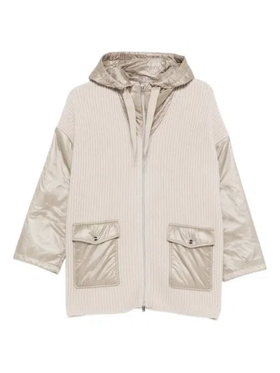 Herno Ribbed Wool Hooded Jacket