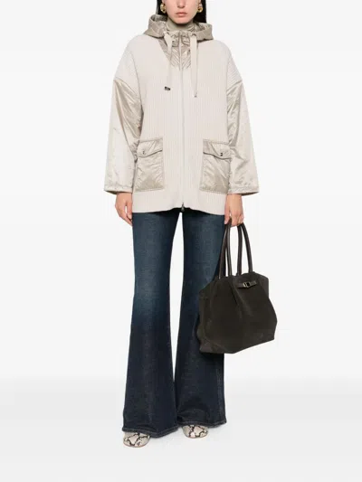 Herno Ribbed Wool Hooded Jacket