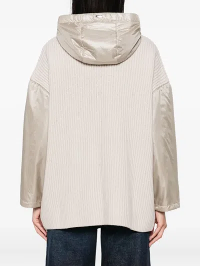 Herno Ribbed Wool Hooded Jacket