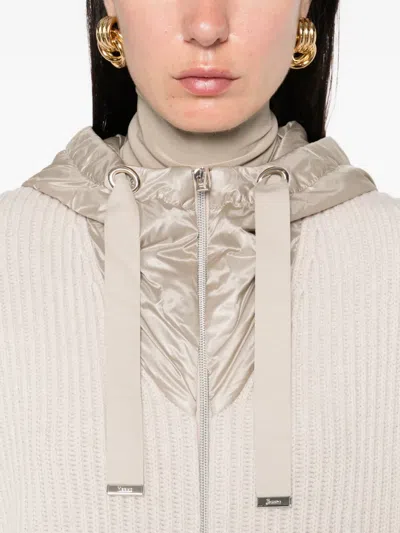 Herno Ribbed Wool Hooded Jacket