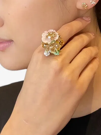 Anabela Chan 18k Gold Palm Diamond Earrings In Gold