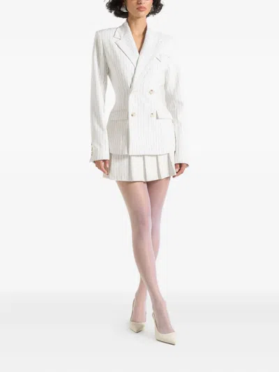 Manière De Voir Maia Pinstripe Double-breasted Blazer