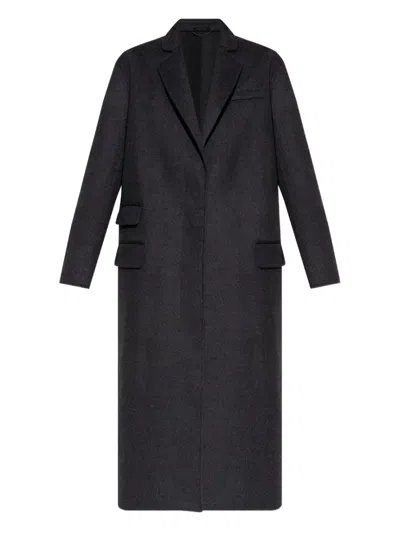 Tom Ford Single-breasted Wool Coat In Black