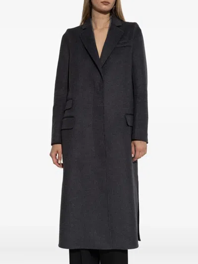 Tom Ford Single-breasted Wool Coat In Black