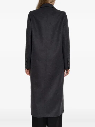Tom Ford Single-breasted Wool Coat In Black