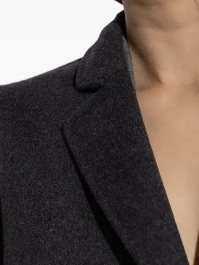 Tom Ford Single-breasted Wool Coat In Black